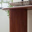 Console 59,1 ", pieds en acier inoxydable, moderne pour couloir - brun