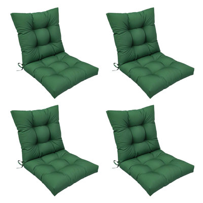 Coussins de siège et de dossier de patio, coussin d'extérieur capitonné et résistant à l'eau de 42 po x 24 po pour chaises berçantes