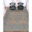 Oriental Area Rug in Blue/Light Red