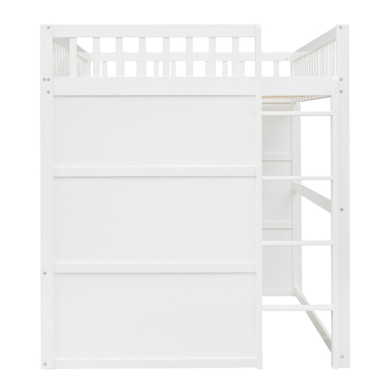 Lit mezzanine avec échelle House, Blanc