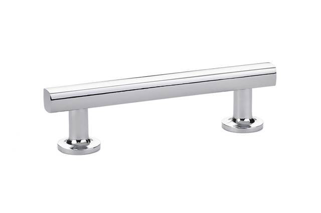 Freestone Trinity Bar Cabinet Pull, Polished Chrome, 3.5"