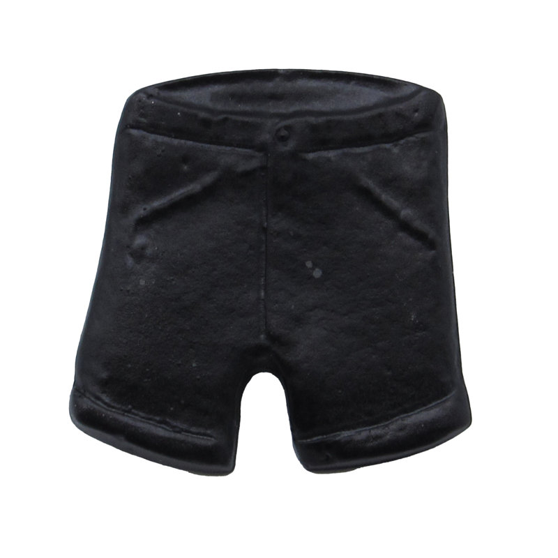 Poignée fantaisie surdimensionnée pour shorts de 7/4 po, Noir mat