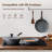 SENSARTE 2-Piece Nonstick Fry Pan Set,8+12.5 Inch