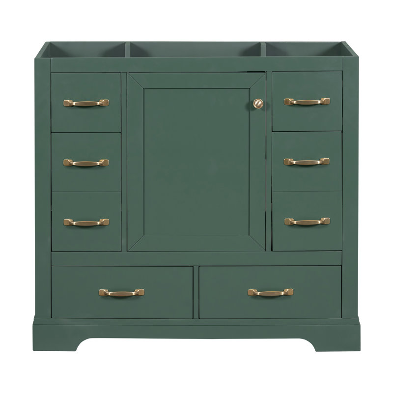 Base de meuble-lavabo simple 35,5 po seulement, Vert