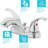 Two Handle Bathroom Sink Faucet, Polished Chrome