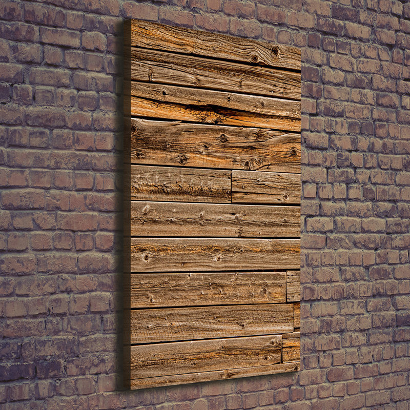 Wooden Wall - Wrapped Canvas Print