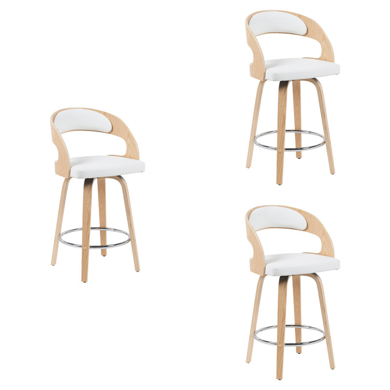Tabouret de bar pivotant Pensacola, Tabouret de comptoir (siège d'une hauteur de 26 p, 3