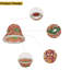 11.5cm H Glass Bowl Pendant Shade ( Screw On ) in Multicolour
