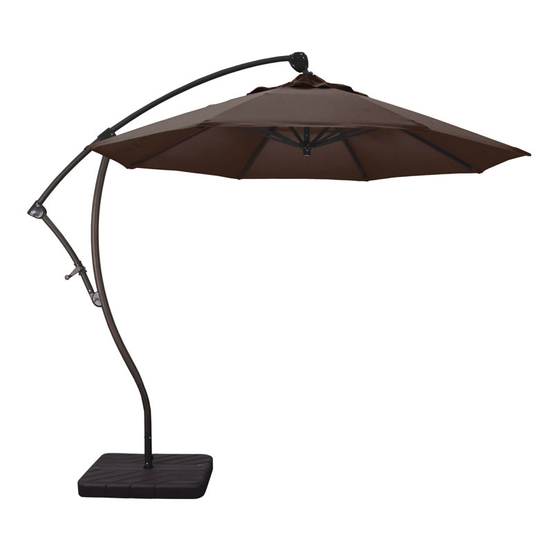 Parasol en porte-à-faux 9' Welwyn, Toile Sunbrella® brun baie