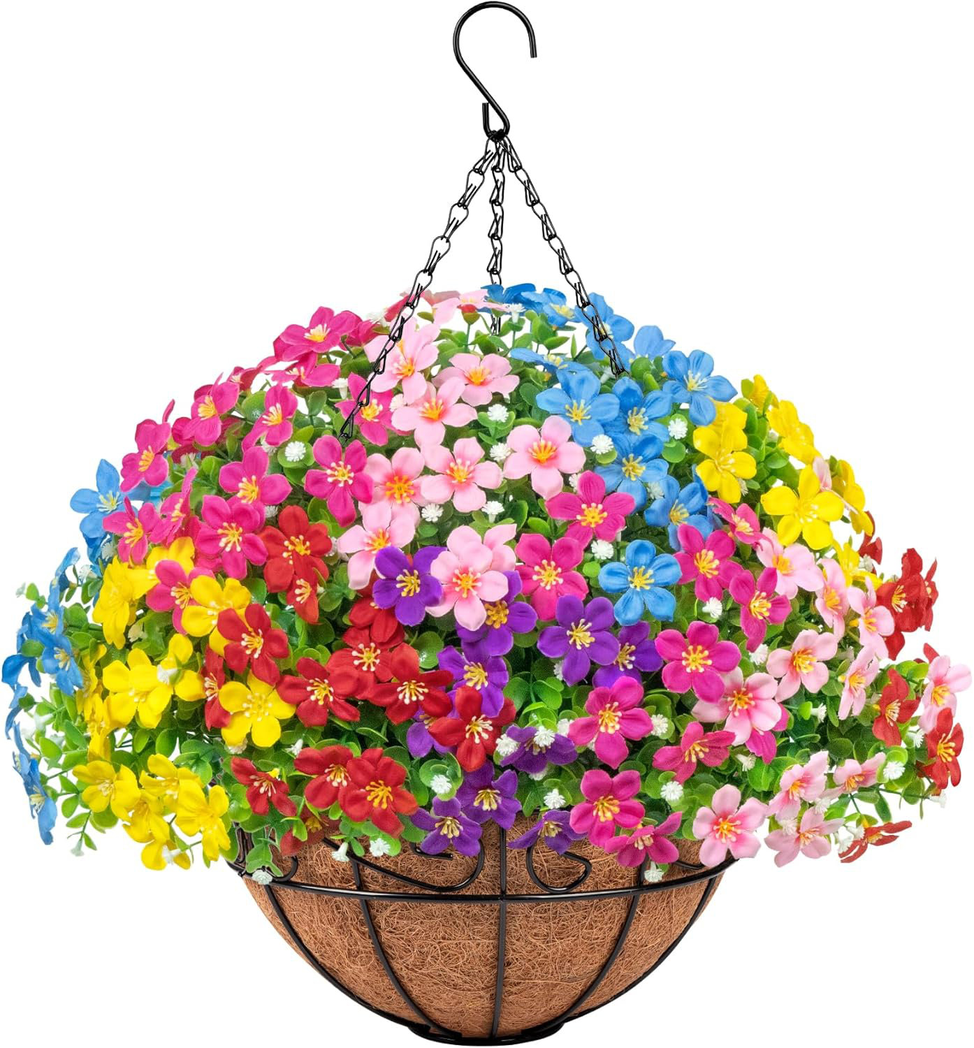 Primrue Artificial Hanging Plants Flowers With Basket - Wayfair Canada
