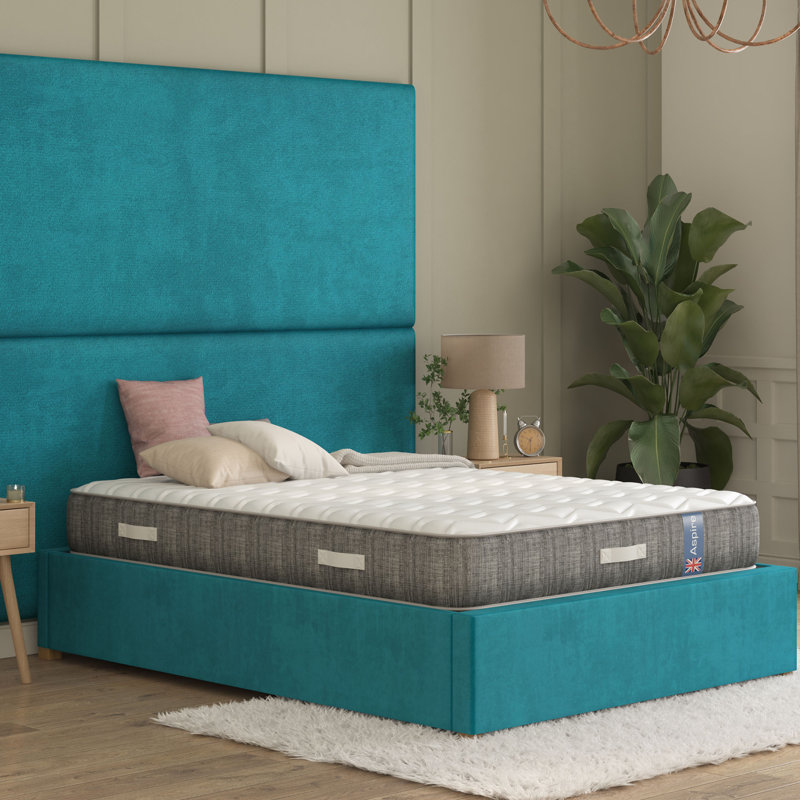 Aspire Pocket Sprung Mattress with British Wool Fillings, 135 x 190 cm