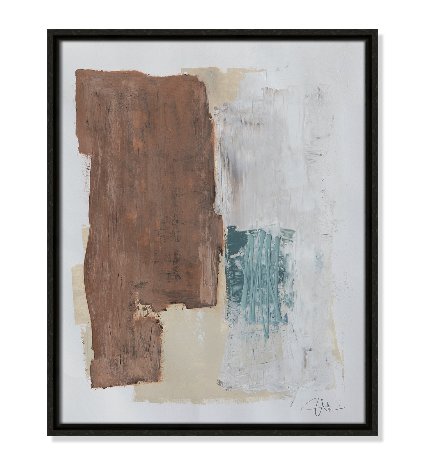 Together We Work I Print, Espresso Framed, 21.5'' H x 17.5'' W x 2'' D