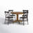 Aliha 4 - Person Solid Wood Top Pedestal Dining Set-702220613