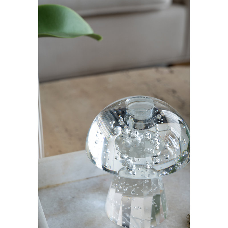 Porte-bougie conique 3,9 x 3,9 x 4,7 po en forme de champignon 6 ch / an