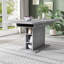 Extendable Dining Table with Steel Base
