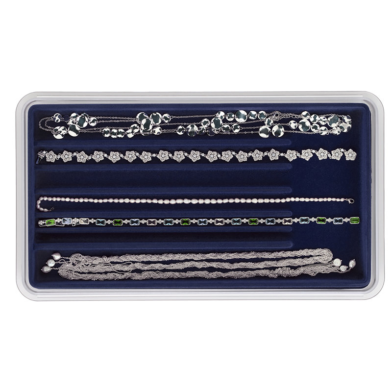 Plateau de rangement pour bijoux collier