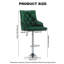 Edinburgh Swivel Adjustable Height Counter Stool with Metal Frame-1224986121