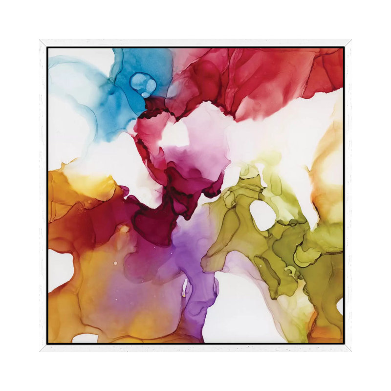 Spectrum Colors I by Carol Robinson - Painting on Canvas, White Framed, 66.04 cm H x 66.04 cm W