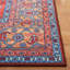 Tucson Vintage Look Machine Washable Non-Slip Area Rug in Red Multi-454515461