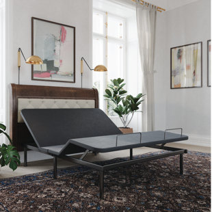 Base de lit réglable en métal Posture Plus PX400, base de lit électrique avec télécommande sans fil, gravité zéro, inclinaison de la tête et des pieds, deux ports USB