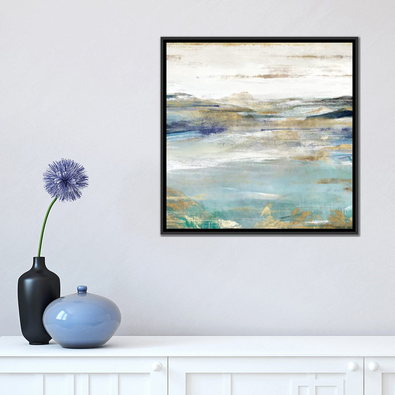 «Once a Clear I» par Isabelle Z - reproduction d'art, Toile avec cadre noir, H 18 po x l 18 po x 1,5 po, Pas de tapis