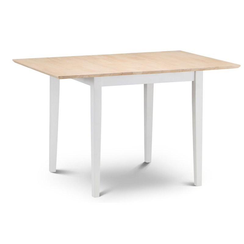 Cohan Extendable Solid Wood Top Dining Table, Ivory