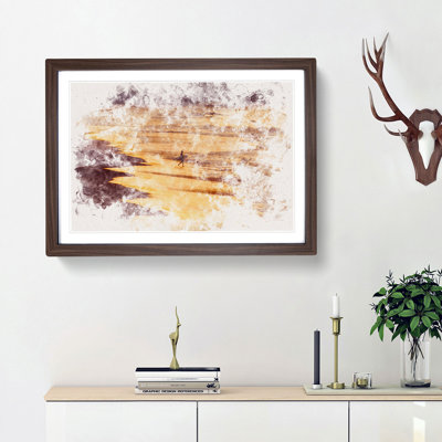 Heading into the Surf - Picture Frame Painting Print