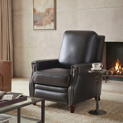 Andrena 33" Genuine Leather Manual Recliner