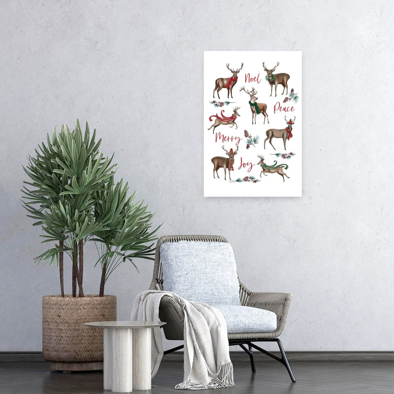 Merry Reindeers, H 24 po x l 16 po