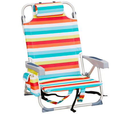 Chaise de plage pliante en aluminium