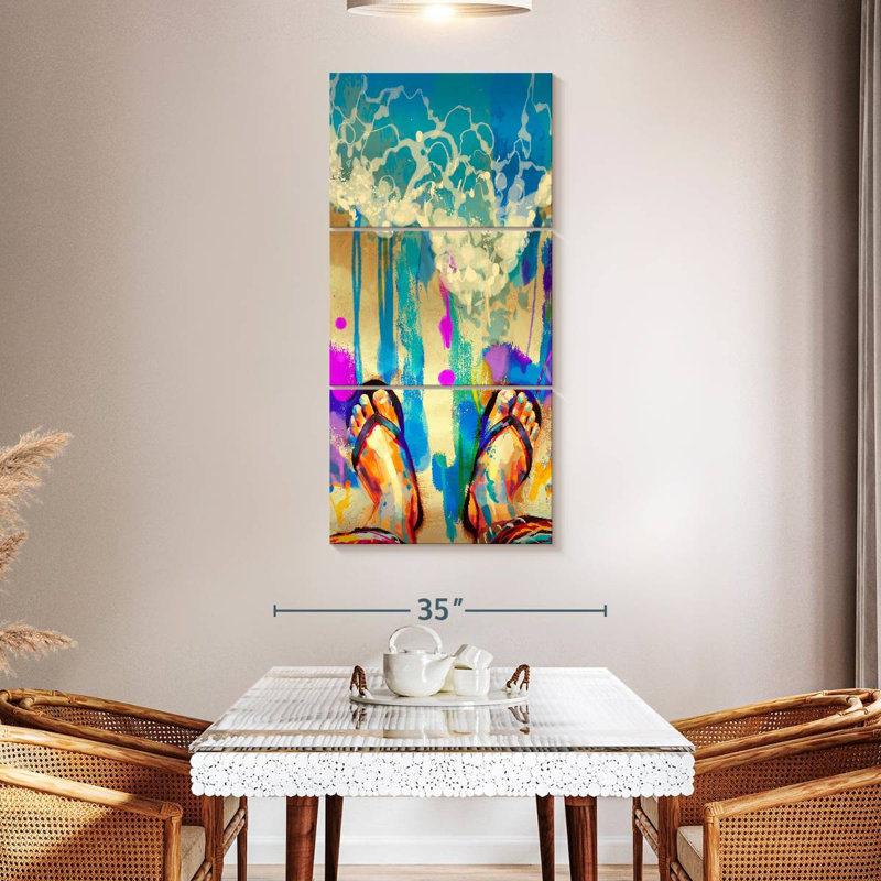 Flip Flops, 52" H x 24" W