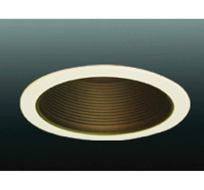 8'' Baffle Recessed Trim, Black