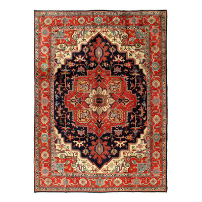 Tapis bleu marine Moores One-of-a-Kind 10 pi x 13 pi 11 po Moores