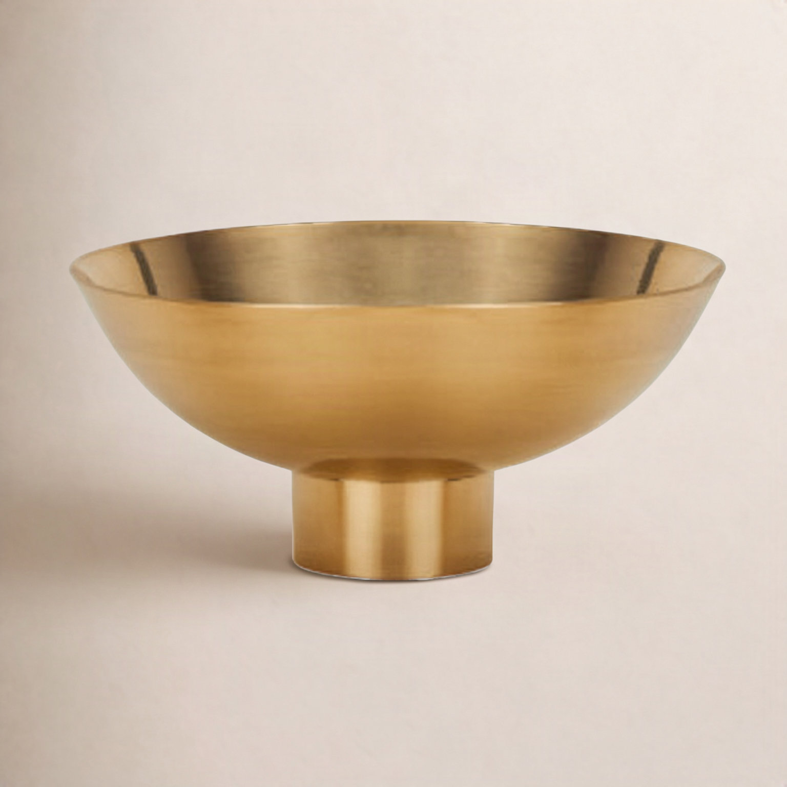 Essential Cereal Bowl, Brass, 4" H x 8" W