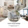 Arching Armchair with Solid Wood Legs and Nailhead Trim