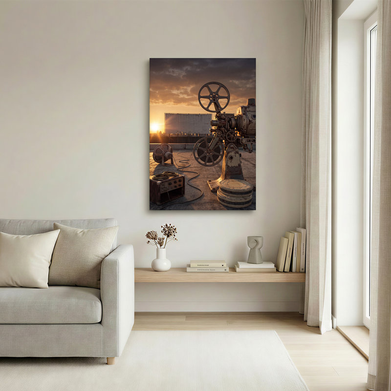 Art rétro sur toile rétro, H 18 po x l 12 po