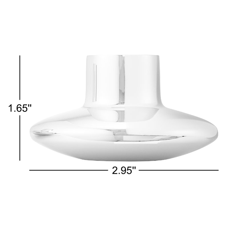 Henning Koppel Small Stainless Steel Candlestick