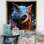 «Digital Delight Night Hog», reproduction d'art sur toile