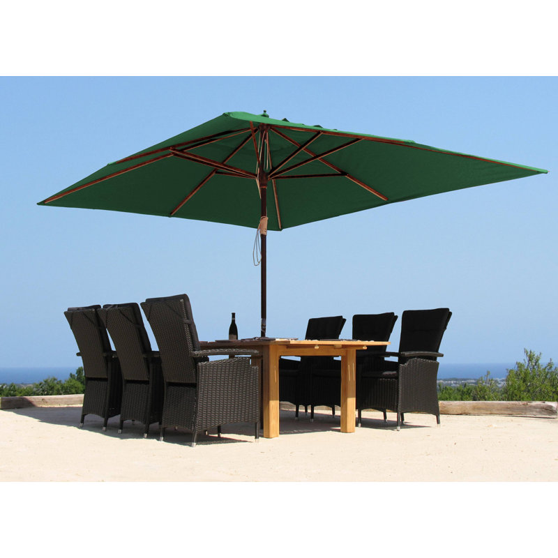 Fontenot 300cm Market Parasol, Green