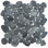 Streambed 1" x 1" Natural Stone Mosaic Floor & Wall Tile