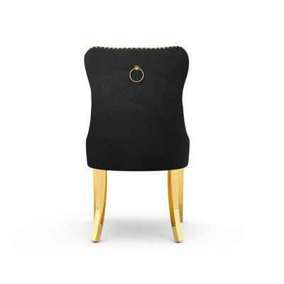Chaise rembourrée à oreilles Pamela