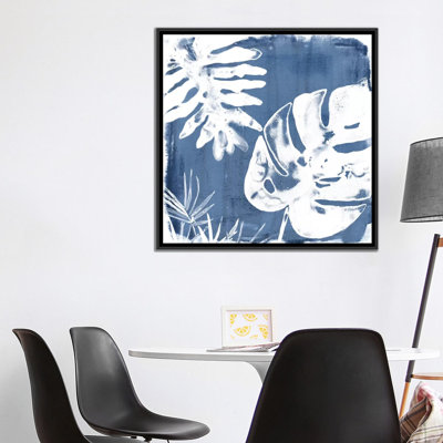 « tropical indigo impressions iv », impression sur toile