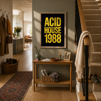 Acid House 1988 Typography - Print