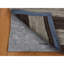 Tapis 2 pi x 3 pi en laine naturelle brune non tissée Kilim