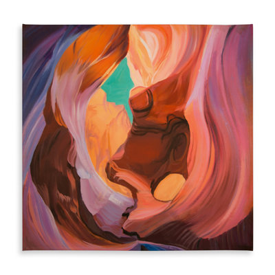 Inside View of Antelope Canyon Tablecloth | American Landscape Decor