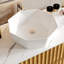 Meuble-lavabo simple à chargement latéral 35,43 po, avec 2 tiroirs, plateau en pierre frittée brillante, bois clair