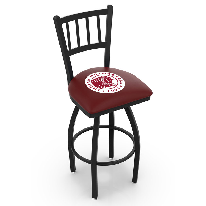 Tabouret de comptoir pivotant de 25 po NCAA, Moto indienne, 25 po de hauteur