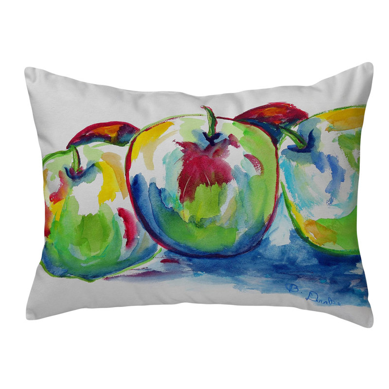  Housse et insert de coussin rectangulaire d'extérieur Three Apples