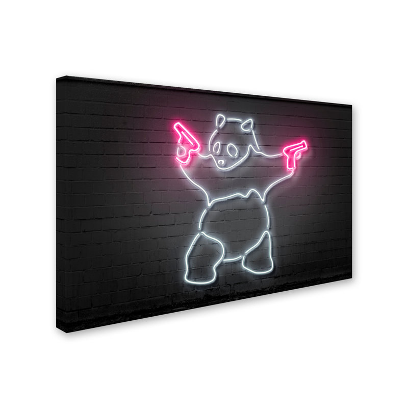«Panda» par Magar, impression sur toile tendue, H 22 po x l 32 po