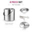 Double-Wall Stainless Steel Insulated Ice Bucket With Lid & Ice Tong [2.8 Liter] Included Strainer